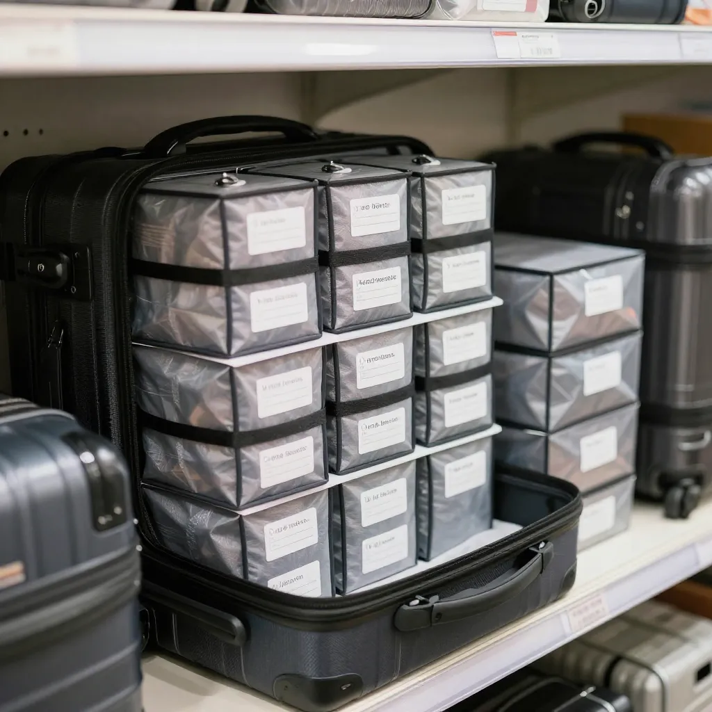 premium travel organizer with multiple compartments